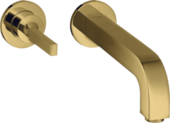  - AXOR Citterio Jednouchwytowa bateria umywalkowa z uchwytem Pin, wylewką 220 mm i rozetami, ścienna, podtynkowa 39116990 - 39116990 - Łazienki Szydłowski