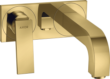  - AXOR Citterio Jednouchwytowa bateria umywalkowa z wylewką 220 mm i płytką, ścienna, podtynkowa 39119990 - 39119990 - Łazienki Szydłowski