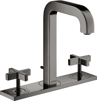 - AXOR Citterio 3-otworowa bateria umywalkowa 170 z uchwytami krzyżowymi, płytką i wylewką 140 mm z kompletem odpływowym z cięgłem 39134330 - 39134330 - Łazienki Szydłowski