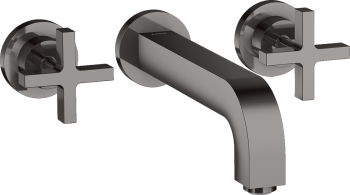 - AXOR Citterio 3-otworowa bateria umywalkowa z uchwytami krzyżowymi, rozetami i wylewką 222 mm, ścienna, podtynkowa 39143330 - 39143330 - Łazienki Szydłowski