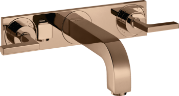  - AXOR Citterio 3-otworowa bateria umywalkowa z wylewką 22,6 cm czerwone złoto polerowane 39148300 - 39148300 - Łazienki Szydłowski