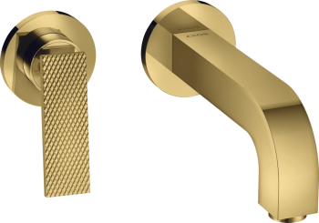  - AXOR Citterio Jednouchwytowa bateria umywalkowa z wylewką 220 mm i rozetami, ścienna, podtynkowa, cięcie rombowe 39181990 - 39181990 - Łazienki Szydłowski