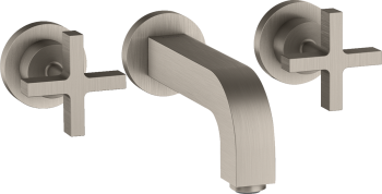  - AXOR Citterio 3-otworowa bateria umywalkowa z uchwytami krzyżowymi, rozetami i wylewką 162 mm, ścienna, podtynkowa 39313800 - 39313800 - Łazienki Szydłowski