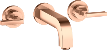 - AXOR Citterio 3-otworowa bateria umywalkowa z uchwytami jednoramiennymi, rozetami i wylewką 162 mm, ścienna, podtynkowa 39315300 - 39315300 - Łazienki Szydłowski