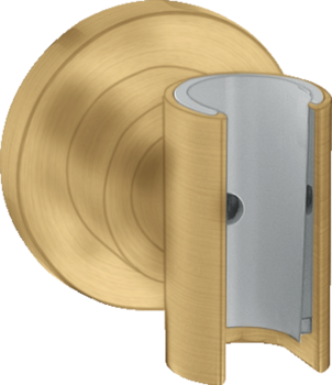 - AXOR Citterio Uchwyt prysznicowy, okrągły złoty optyczny szczotkowany 39525250 - 39525250 - Łazienki Szydłowski