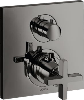  - AXOR Citterio Bateria termostatyczna do 2 odbiorników czarny chrom polerowany 39725330 - 39725330 - Łazienki Szydłowski