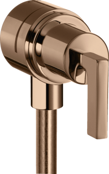  - AXOR Citterio Przyłącze węża z zaworem odcinającym i uchwytem jednoramiennym czerwone złoto polerowane 39882300 - 39882300 - Łazienki Szydłowski