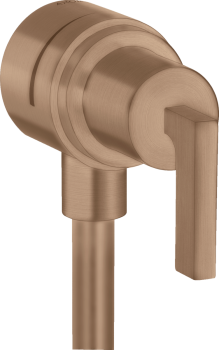  - AXOR Citterio Przyłącze węża z zaworem odcinającym i uchwytem jednoramiennym czerwone złoto szczotkowane 39882310 - 39882310 - Łazienki Szydłowski