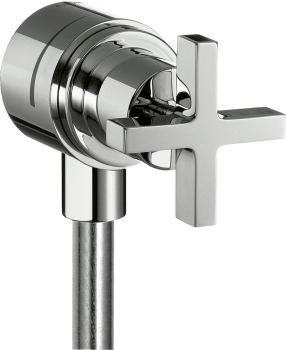  - AXOR Citterio Przyłącze węża z zaworem odcinającym i uchwytem krzyżowym chrom 39883000 - 39883000 - Łazienki Szydłowski