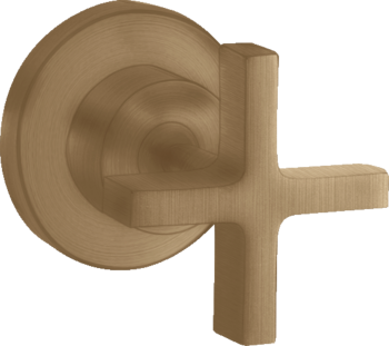 - AXOR Citterio Zawór odcinający z uchwytem krzyżowym, podtynkowy brąz szczotkowany 39965140 - 39965140 - Łazienki Szydłowski