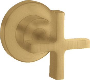  - AXOR Citterio Zawór odcinający z uchwytem krzyżowym, podtynkowy złoty optyczny szczotkowany 39965250 - 39965250 - Łazienki Szydłowski