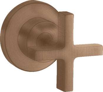  - AXOR Citterio Zawór odcinający z uchwytem krzyżowym, podtynkowy czerwone złoto szczotkowane 39965310 - 39965310 - Łazienki Szydłowski