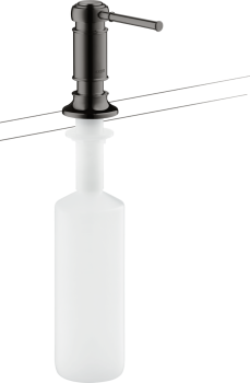  - AXOR Montreux Dozownik płynu do naczyń, mydła w płynie czarny chrom polerowany 42018330 - 42018330 - Łazienki Szydłowski