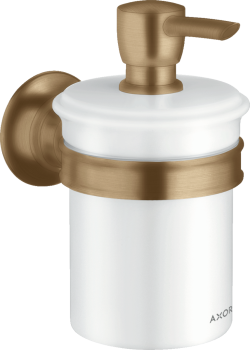 - AXOR Montreux Dozownik mydła w płynie brąz szczotkowany 42019140 - 42019140 - Łazienki Szydłowski