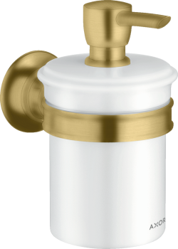  - AXOR Montreux Dozownik mydła w płynie złoty optyczny szczotkowany 42019250 - 42019250 - Łazienki Szydłowski