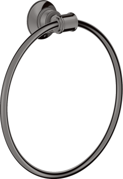  - AXOR Montreux Wieszak na ręcznik typu Ring czarny chrom polerowany 42021330 - 42021330 - Łazienki Szydłowski
