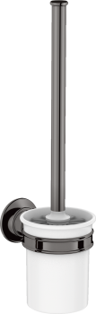  - AXOR Montreux Szczotka do WC z pojemnikiem, ścienna czarny chrom polerowany 42035330 - 42035330 - Łazienki Szydłowski