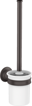 - AXOR Montreux Szczotka do WC z pojemnikiem, ścienna czarny chrom szczotkowany 42035340 - 42035340 - Łazienki Szydłowski