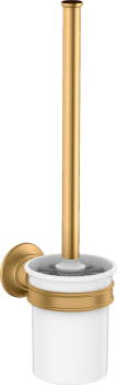  - AXOR Montreux Szczotka do WC z pojemnikiem, ścienna mosiądz szczotkowany 42035950 - 42035950 U - Łazienki Szydłowski
