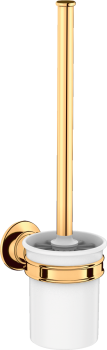 - AXOR Montreux Szczotka do WC z pojemnikiem, ścienna złoty optyczny polerowany 42035990 - 42035990 - Łazienki Szydłowski