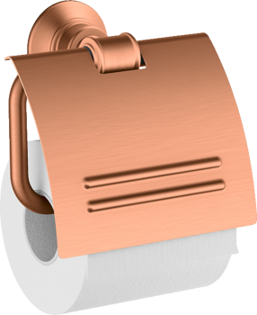 - AXOR Montreux Uchwyt na papier toaletowy z osłoną brąz szczotkowany 42036140 - 42036140 U - Łazienki Szydłowski