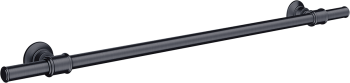 - AXOR Montreux Wieszak na ręcznik kąpielowy 60 cm czarny chrom szczotkowany 42060340 - 42060340 - Łazienki Szydłowski