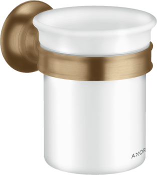 - AXOR Montreux Kubek na szczoteczki do zębów brąz szczotkowany 42134140 - 42134140 U - Łazienki Szydłowski