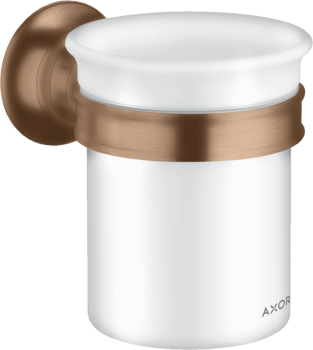 - AXOR Montreux Kubek na szczoteczki do zębów czerwone złoto szczotkowane 42134310 - 42134310 - Łazienki Szydłowski