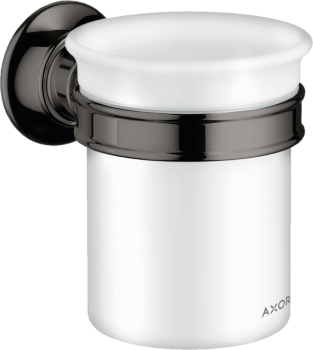 - AXOR Montreux Kubek na szczoteczki do zębów czarny chrom polerowany 42134330 - 42134330 - Łazienki Szydłowski