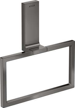 - AXOR Universal Rectangular Wieszak na ręcznik typu Ring czarny chrom polerowany 42623330 - 42623330 - Łazienki Szydłowski