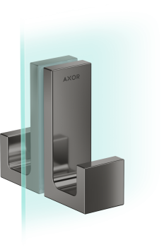 - AXOR Universal Rectangular Uchwyt drzwi prysznicowych czarny chrom polerowany 42639330 - 42639330 - Łazienki Szydłowski