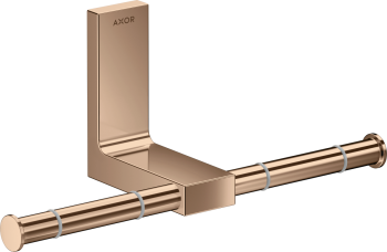 - AXOR Universal Rectangular Uchwyt na papier toaletowy, podwójny czerwone złoto polerowane 42657300 - 42657300 - Łazienki Szydłowski