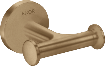 - AXOR Universal Circular Haczyk na ręcznik, podwójny Brąz Szczotkowany 42812140 - 42812140 - Łazienki Szydłowski