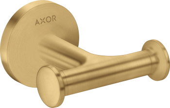 - AXOR Universal Circular Haczyk na ręcznik, podwójny Złoty Optyczny Szczotkowany 42812250 - 42812250 - Łazienki Szydłowski