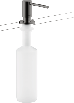  - AXOR Uno Dozownik płynu do naczyń / mydła w płynie czarny chrom polerowany 42818330 - 42818330 - Łazienki Szydłowski