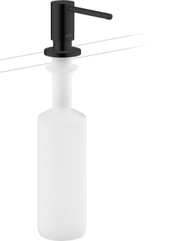 - AXOR Uno Dozownik płynu do naczyń / mydła w płynie czarny mat 42818670 - 42818670 - Łazienki Szydłowski