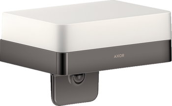  - AXOR Universal Softsquare Dozownik mydła w płynie z półką czarny chrom polerowany 42819330 - 42819330 - Łazienki Szydłowski