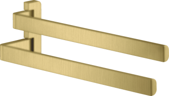 - AXOR Universal Softsquare Wieszak na ręczniki, 2-ramienny mosiądz szczotkowany 42821950 - 42821950 - Łazienki Szydłowski