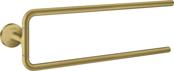 - AXOR Universal Circular Wieszak na ręczniki, 2-ramienny mosiądz szczotkowany 42822950 - 42822950 - Łazienki Szydłowski