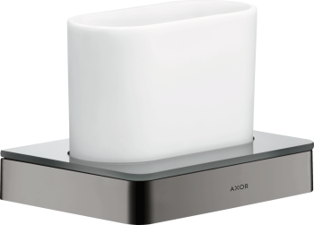 - AXOR Universal Softsquare Kubek na szczoteczki do zębów czarny chrom polerowany 42834330 - 42834330 - Łazienki Szydłowski