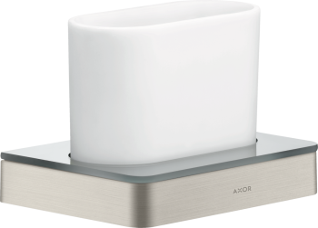 - AXOR Universal Softsquare Kubek na szczoteczki do zębów stal szlachetna optyczna 42834800 - 42834800 - Łazienki Szydłowski