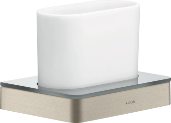 - AXOR Universal Softsquare Kubek na szczoteczki do zębów nikiel szczotkowany 42834820 - 42834820 - Łazienki Szydłowski