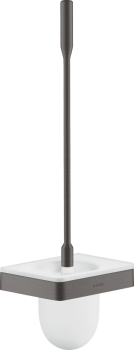 - AXOR Universal Softsquare Szczotka do WC z pojemnikiem, ścienna czarny chrom szczotkowany 42835340 - 42835340 - Łazienki Szydłowski