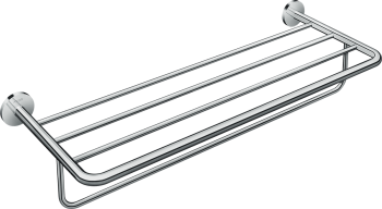 - AXOR Universal Circular Półka na ręczniki z wieszakiem chrom 42843000 - 42843000 - Łazienki Szydłowski
