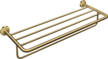 - AXOR Universal Circular Półka na ręczniki z wieszakiem złoty optyczny polerowany 42843990 - 42843990 - Łazienki Szydłowski