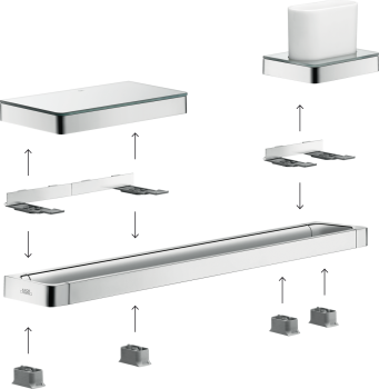 - AXOR Universal Softsquare Zestaw adapterów czarny mat 42870670 - 42870670 - Łazienki Szydłowski