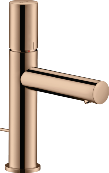 - AXOR Uno bateria umywalkowa 110 z uchwytem Zero i kompletem odpływowym z cięgłem czerwone złoto polerowane 45001300 - 45001300 - Łazienki Szydłowski