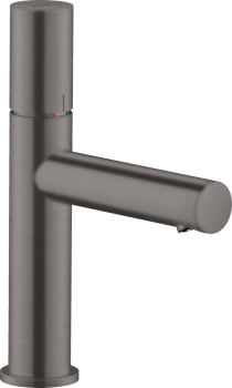  - AXOR Uno Jednouchwytowa bateria umywalkowa 110 z uchwytem Zero i niezamykanym kompletem odpływowym czarny chrom szczotkowany 45002340 - 45002340 - Łazienki Szydłowski