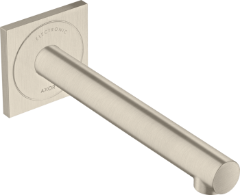  - AXOR Uno Elektroniczna bateria umywalkowa z wylewką 22,1 cm, ścienna, podtynkowa nikiel szczotkowany 45111820 - 45111820 - Łazienki Szydłowski