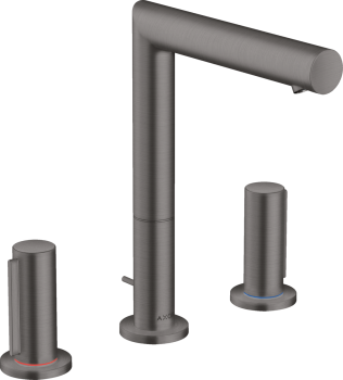  - AXOR Uno 3-otworowa bateria umywalkowa 200 z uchwytami Zero i kompletem odpływowym z cięgłem 45133340 - 45133340 - Łazienki Szydłowski